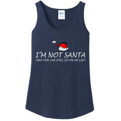 I'm Not Santa, But You Can Sit On My Lap Ladies Essential Tank