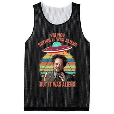 I'm Not Saying It Was Aliens But It Was Aliens Mesh Reversible Basketball Jersey Tank