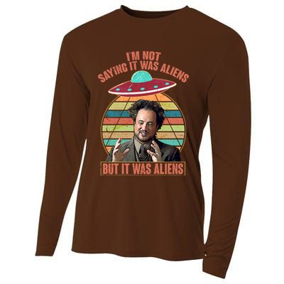 I'm Not Saying It Was Aliens But It Was Aliens Cooling Performance Long Sleeve Crew