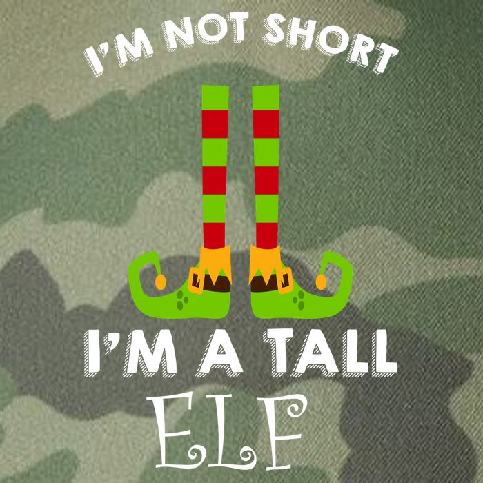 I'm Not Short I'm A Tall Elf Legacy Tie Dye Trucker Hat