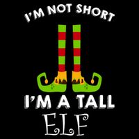 I'm Not Short I'm A Tall Elf USA-Made Doggie Bandana
