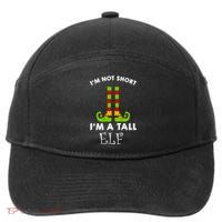 I'm Not Short I'm A Tall Elf 7-Panel Snapback Hat