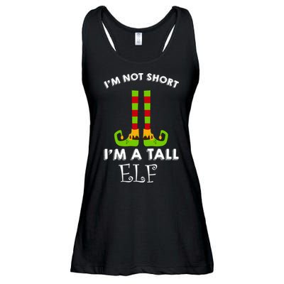 I'm Not Short I'm A Tall Elf Ladies Essential Flowy Tank