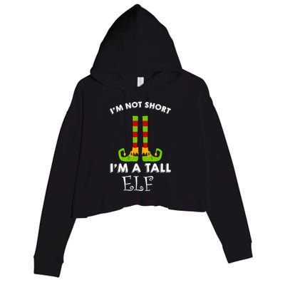 I'm Not Short I'm A Tall Elf Crop Fleece Hoodie