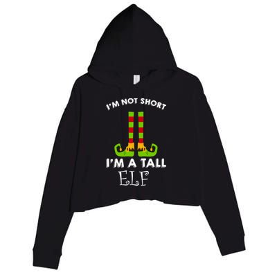 I'm Not Short I'm A Tall Elf Crop Fleece Hoodie