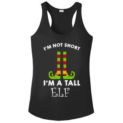 I'm Not Short I'm A Tall Elf Ladies PosiCharge Competitor Racerback Tank