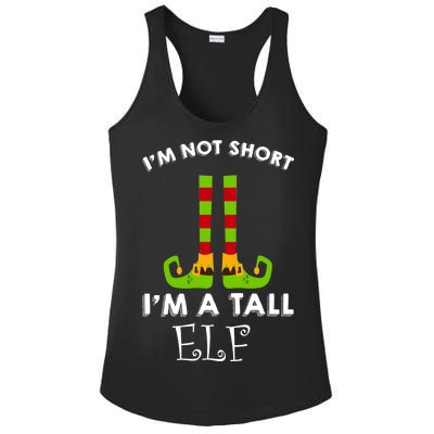 I'm Not Short I'm A Tall Elf Ladies PosiCharge Competitor Racerback Tank