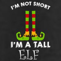 I'm Not Short I'm A Tall Elf Microfiber Hand Towel