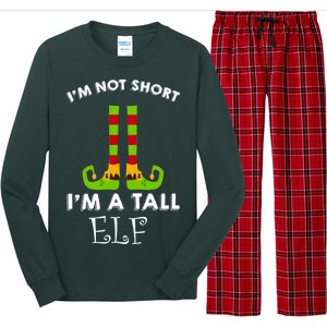 I'm Not Short I'm A Tall Elf Long Sleeve Pajama Set