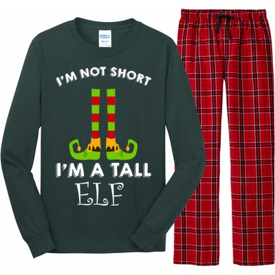 I'm Not Short I'm A Tall Elf Long Sleeve Pajama Set