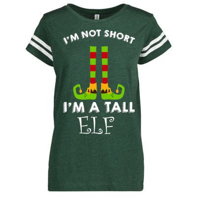 I'm Not Short I'm A Tall Elf Enza Ladies Jersey Football T-Shirt