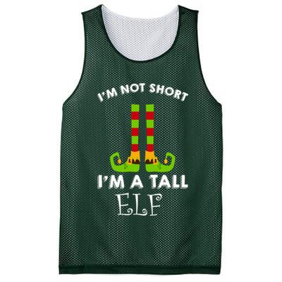 I'm Not Short I'm A Tall Elf Mesh Reversible Basketball Jersey Tank