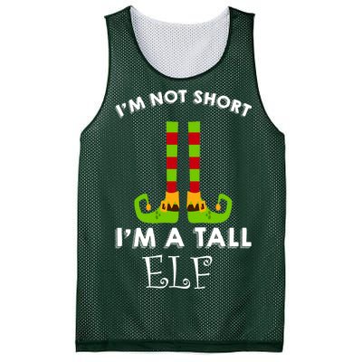 I'm Not Short I'm A Tall Elf Mesh Reversible Basketball Jersey Tank