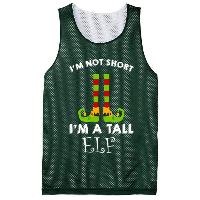 I'm Not Short I'm A Tall Elf Mesh Reversible Basketball Jersey Tank