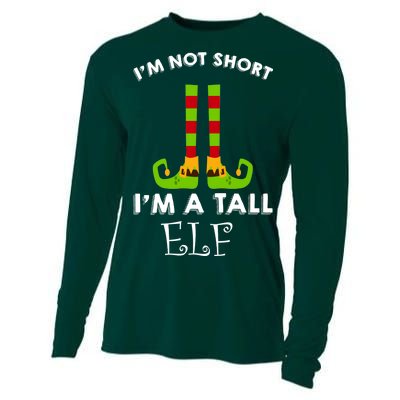 I'm Not Short I'm A Tall Elf Cooling Performance Long Sleeve Crew