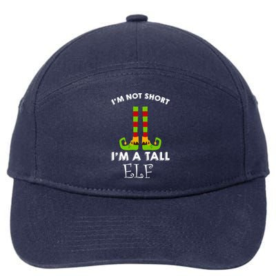 I'm Not Short I'm A Tall Elf 7-Panel Snapback Hat