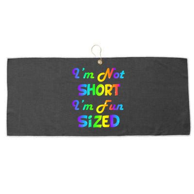 I'm Not Short I'm Fun Sized Large Microfiber Waffle Golf Towel