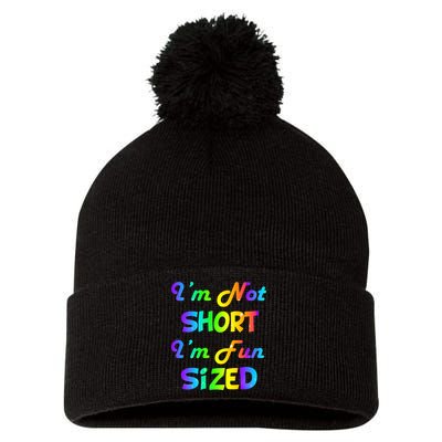 I'm Not Short I'm Fun Sized Pom Pom 12in Knit Beanie