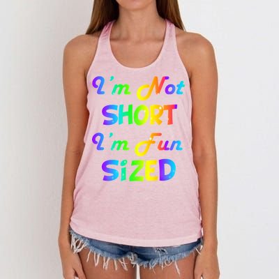 I'm Not Short I'm Fun Sized Women's Knotted Racerback Tank