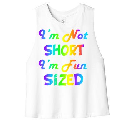 I'm Not Short I'm Fun Sized Women's Racerback Cropped Tank