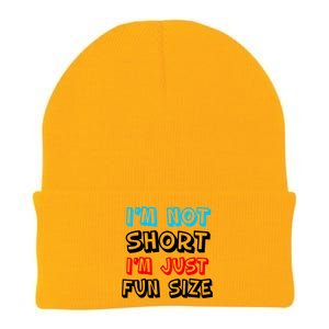 I'm Not Short I'm Just Fun Size Knit Cap Winter Beanie