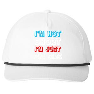 I'm Not Short I'm Just Fun Size Snapback Five-Panel Rope Hat