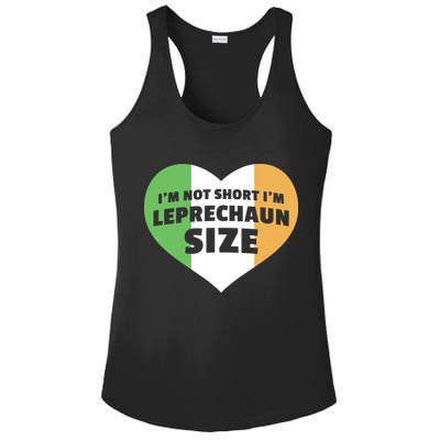 I'm Not Short I'm Leprechaun Size Ladies PosiCharge Competitor Racerback Tank