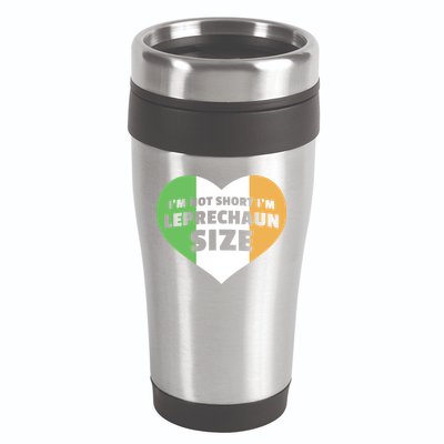 I'm Not Short I'm Leprechaun Size 16oz Travel Tumbler