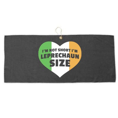 I'm Not Short I'm Leprechaun Size Large Microfiber Waffle Golf Towel