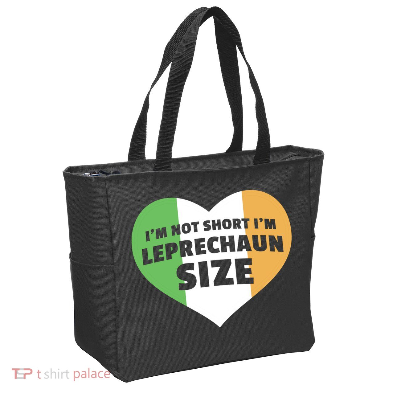 I'm Not Short I'm Leprechaun Size Zip Tote Bag