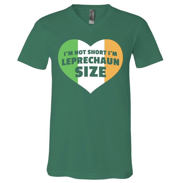 I'm Not Short I'm Leprechaun Size V-Neck T-Shirt