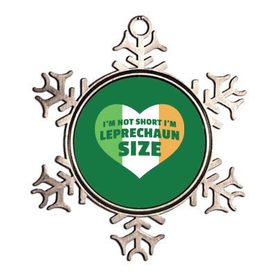 I'm Not Short I'm Leprechaun Size Metallic Star Ornament