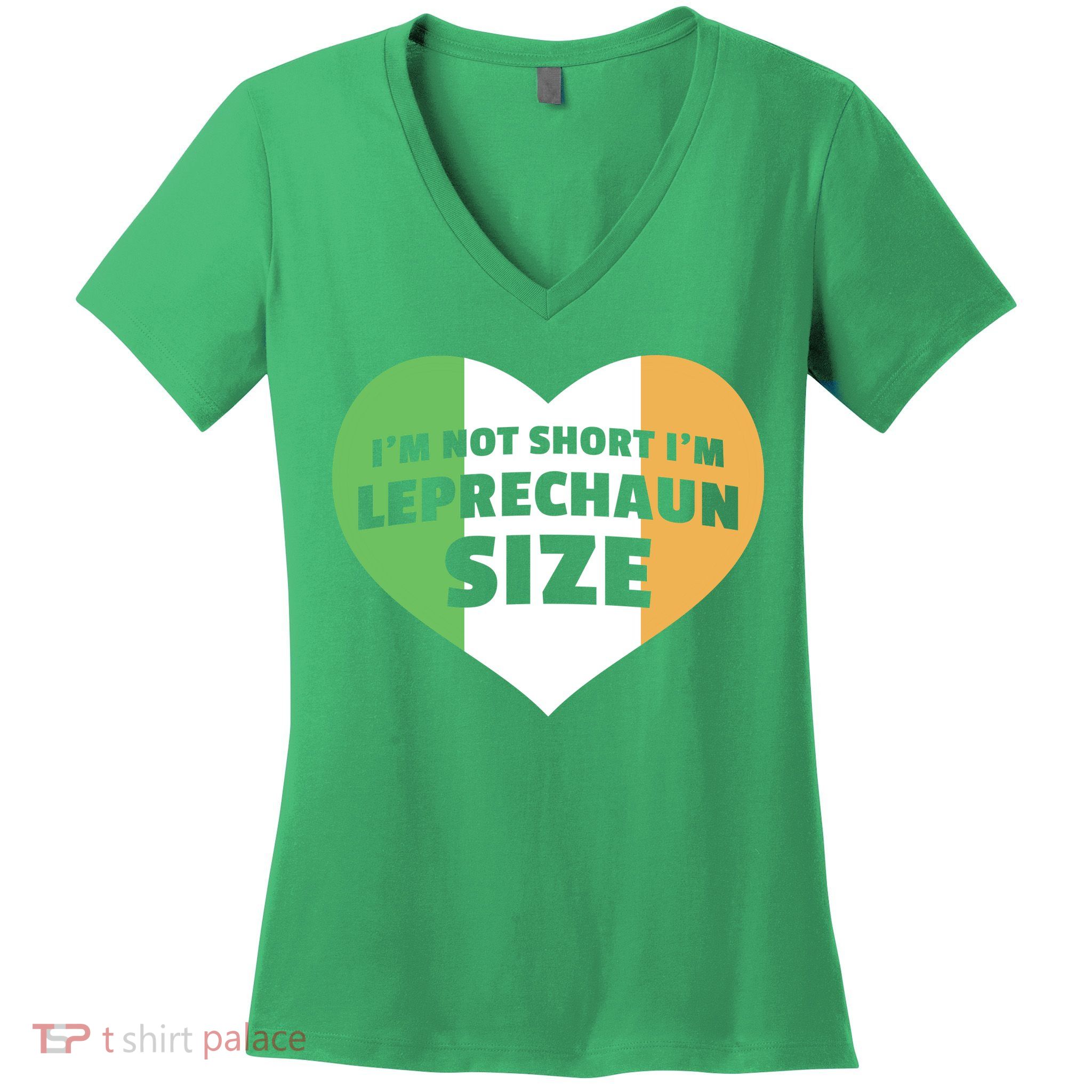 I'm Not Short I'm Leprechaun Size Women's V-Neck T-Shirt