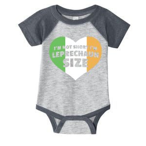 I'm Not Short I'm Leprechaun Size Infant Baby Jersey Bodysuit