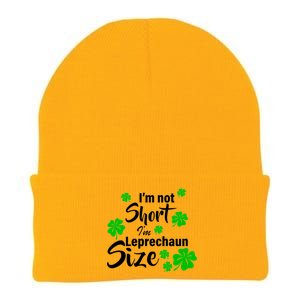 I'm Not Short I'm Leprechaun Size Funny Irish Knit Cap Winter Beanie