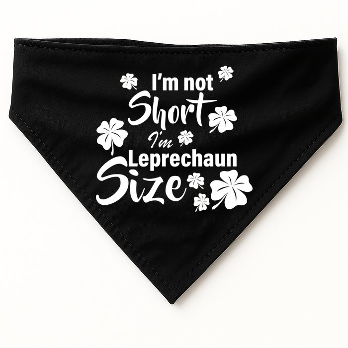 I'm Not Short I'm Leprechaun Size Funny Irish USA-Made Doggie Bandana