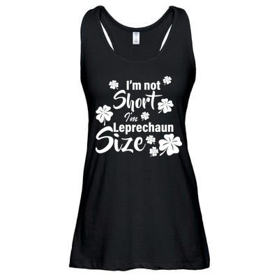 I'm Not Short I'm Leprechaun Size Funny Irish Ladies Essential Flowy Tank