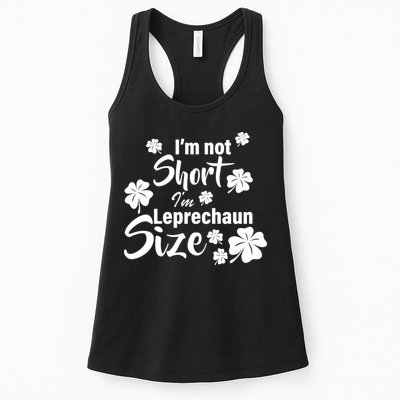 I'm Not Short I'm Leprechaun Size Funny Irish Womens Tank Top