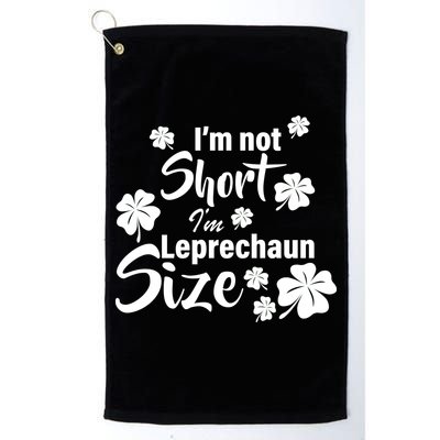 I'm Not Short I'm Leprechaun Size Funny Irish Golf Towel