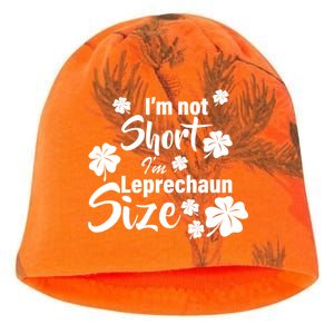 I'm Not Short I'm Leprechaun Size Funny Irish Kati - Camo Knit Beanie