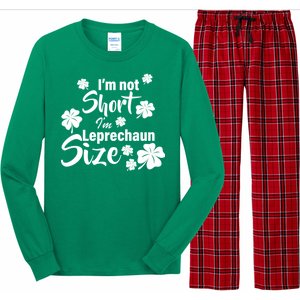 I'm Not Short I'm Leprechaun Size Funny Irish Long Sleeve Pajama Set