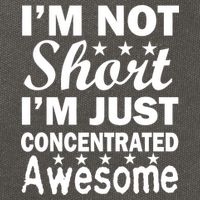 I'm Not Short Just Concentrated Awesome Cotton Canvas Backpack