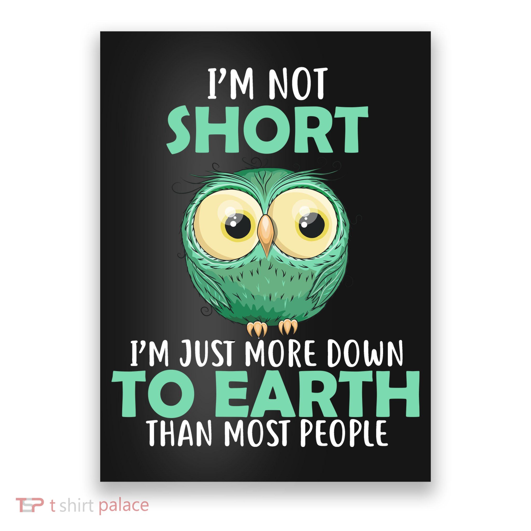 I'm Not Short Just Down To Earth Poster