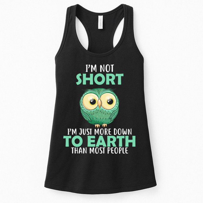 I'm Not Short Just Down To Earth Womens Tank Top
