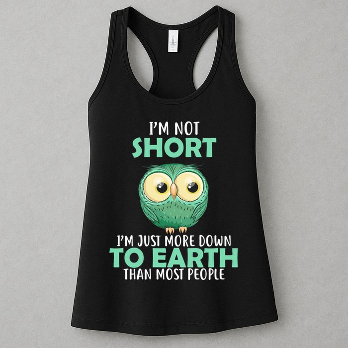 I'm Not Short Just Down To Earth Womens Tank Top