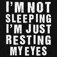 I'm Not Sleeping Just Resting My Eyes Ladies PosiCharge Tri-Blend Wicking Tank