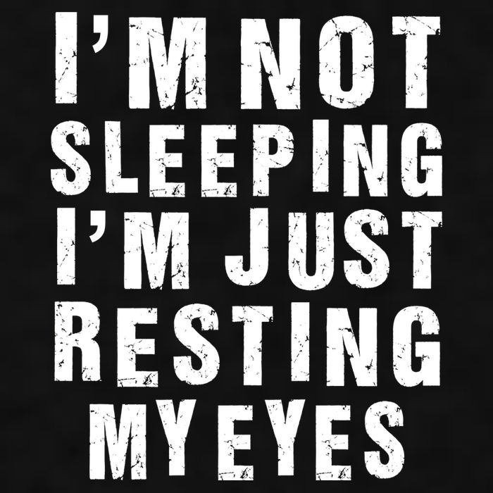 I'm Not Sleeping Just Resting My Eyes Ladies PosiCharge Tri-Blend Wicking Tank
