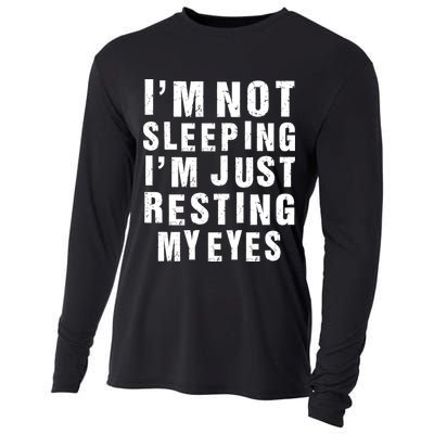 I'm Not Sleeping Just Resting My Eyes Cooling Performance Long Sleeve Crew