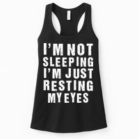 I'm Not Sleeping Just Resting My Eyes Womens Tank Top