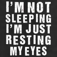 I'm Not Sleeping Just Resting My Eyes Microfiber Hand Towel